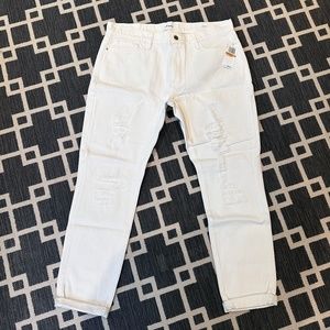 Frame White Le Garcon Jeans